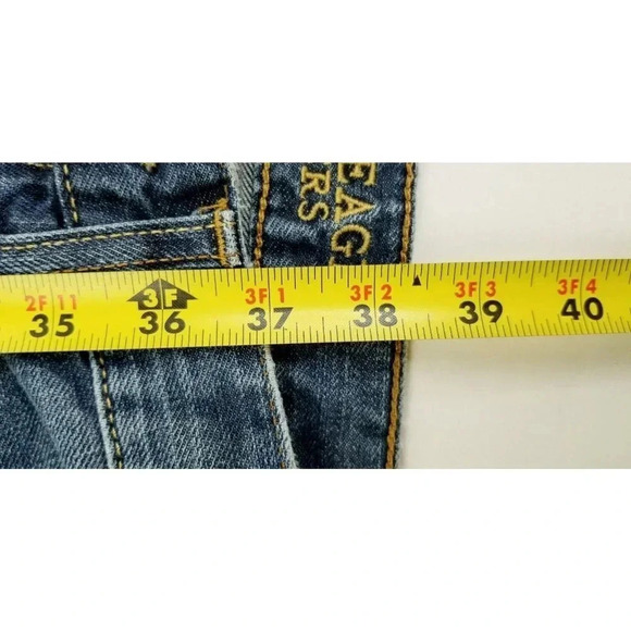 American Eagle Outfitters 28X30 Men's Original Straight Blue Denim Cotton Jeans - Picture 9 of 11